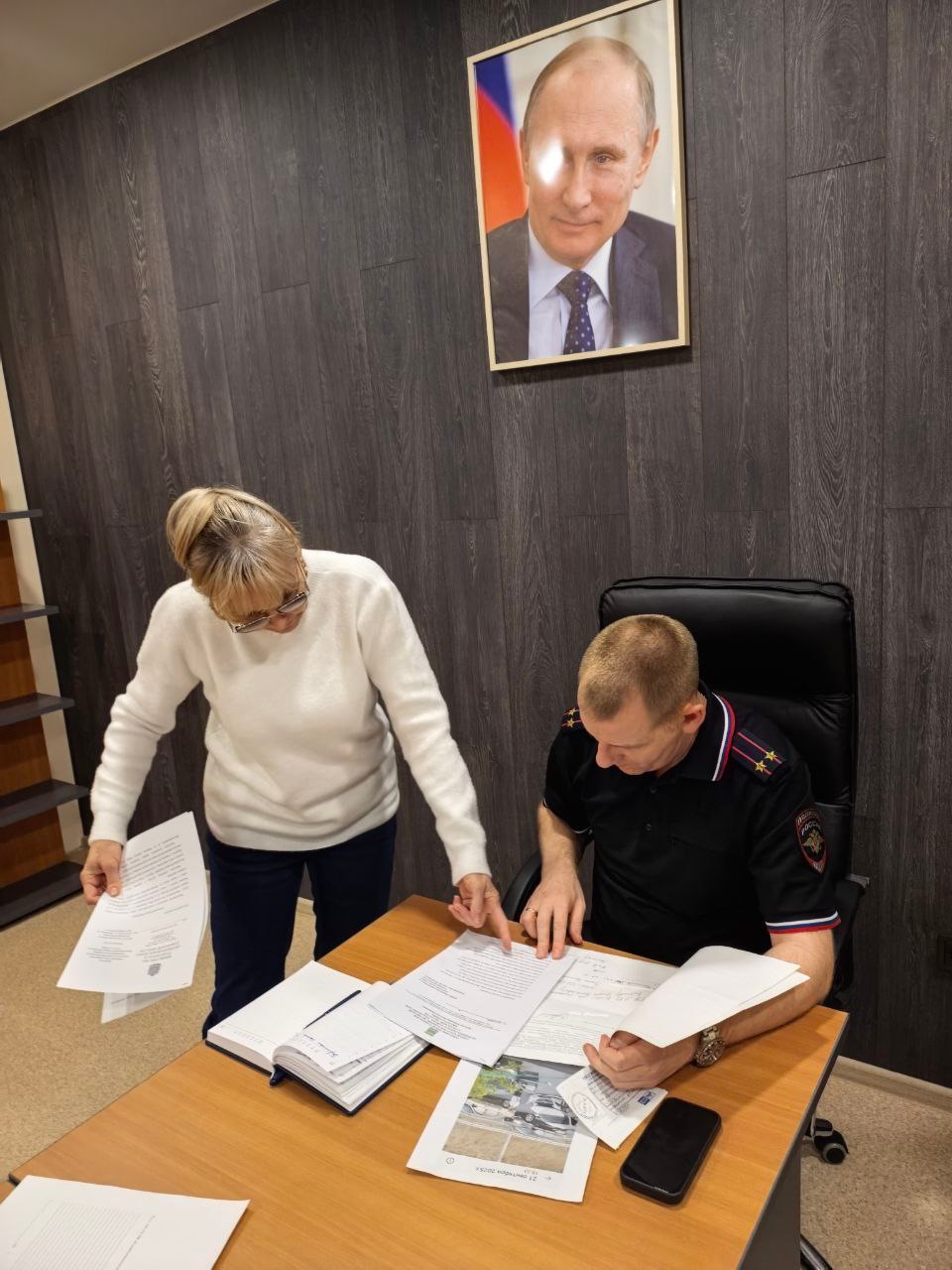 Врио начальника О МВД России по Красноярскому району подполковник полиции Зинин Сергей Сергеевич провел прием граждан.