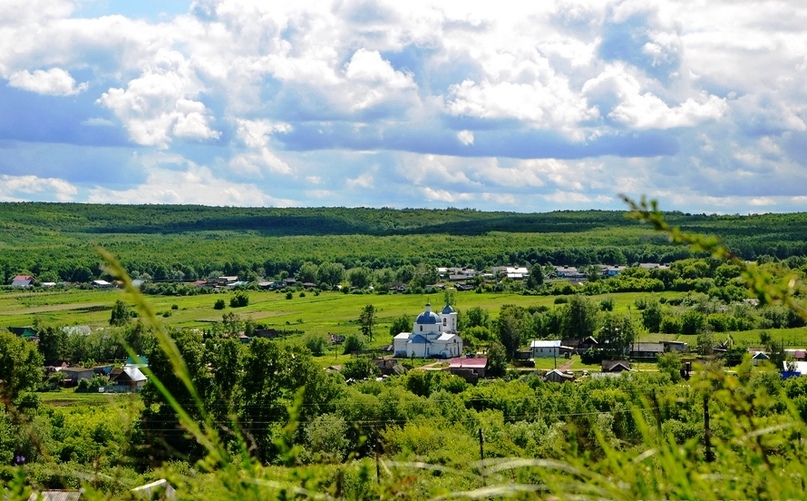 Вид на село Русская Селитьба