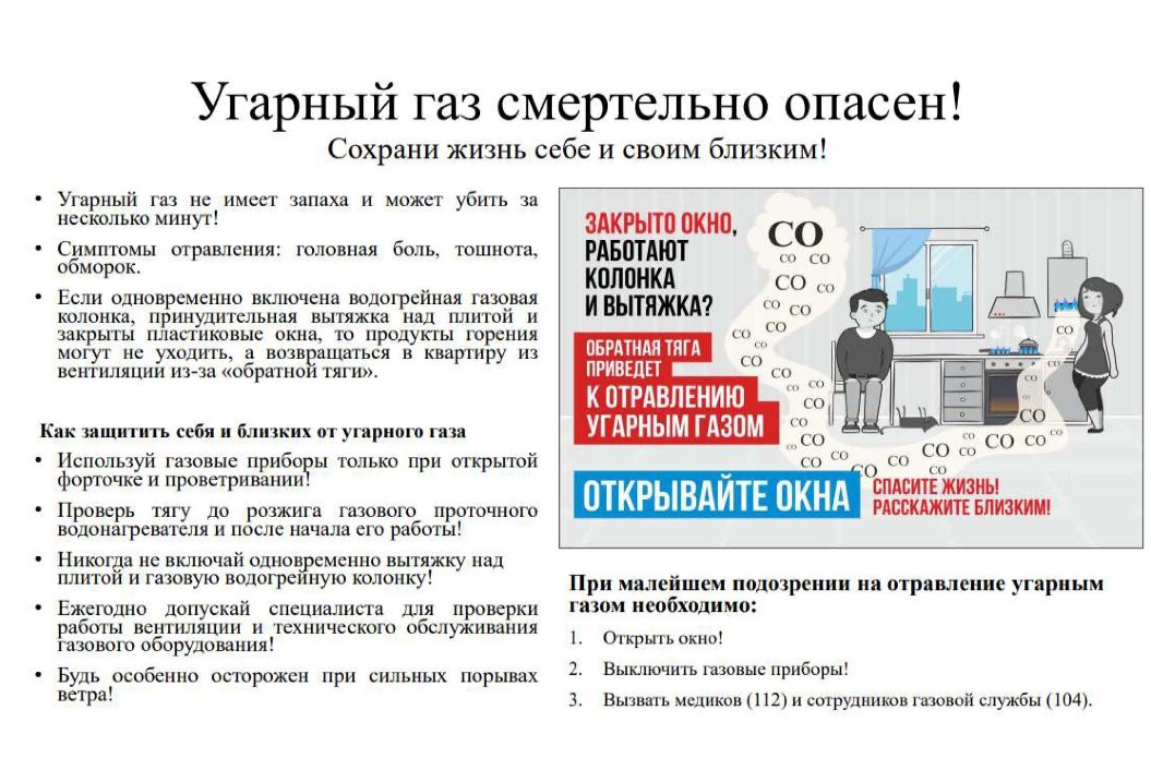 Угарный газ смертельно опасен!